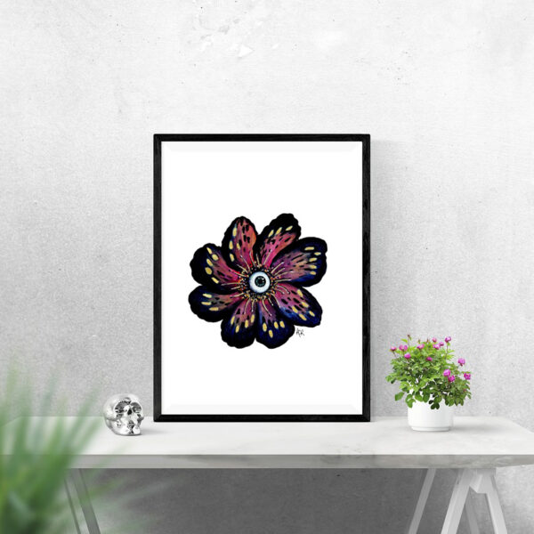Impression d’art Eye-flower n°04