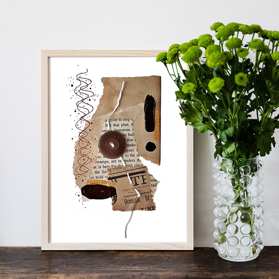 Carte Collage et recyclage – Image 2
