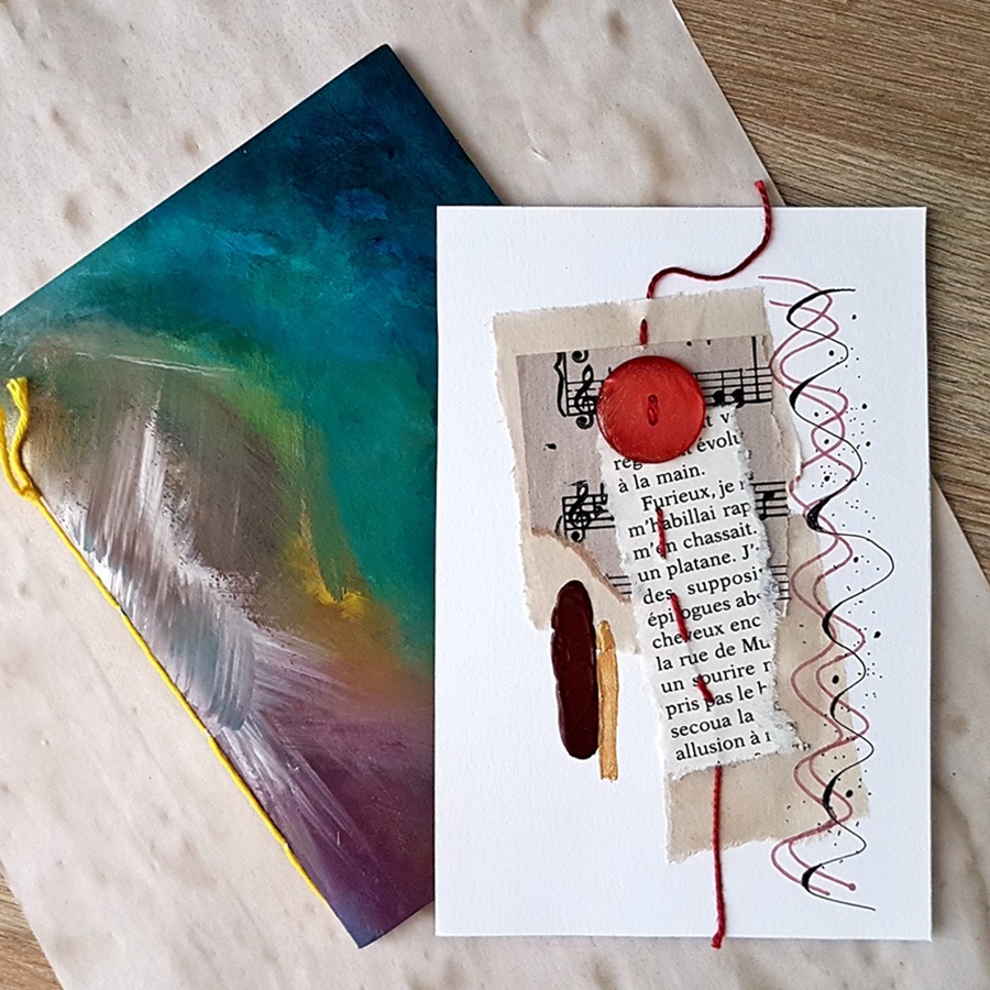 Carte Collage et recyclage – Image 3