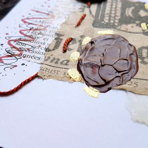 Carte Collage et recyclage