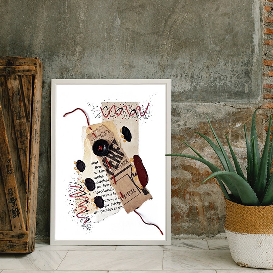 Carte Collage et recyclage – Image 3
