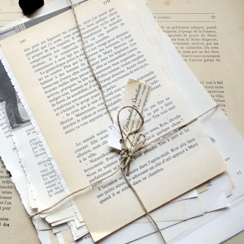 Pages de livres vintage